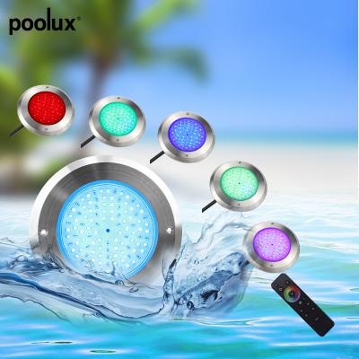 China Underwater Swimming Pool Light 2022 IP68 316L Super Thin Flat Stainless Steel Resin Filled Underwater Swimming Pool Lights for sale