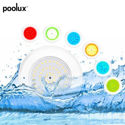 China Poolux 2022 Single Slim Underwater Pool Set IP68 LED Pool Light One With Wall Mounted for sale