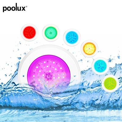 China Swimming Pool Underwater Light IP 68 Mini Slim LED Wall Mounted Flexible PC Pool Light for sale