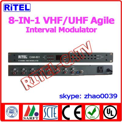 China 8-in-1 VHF/UHF Agile Interval AV Converter/Modulator for Hospital/community/campus for sale