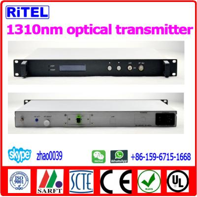 China 47~860MHz catv 1310nm 20mW optical transmitter for cable TV indoor and outdoor for sale