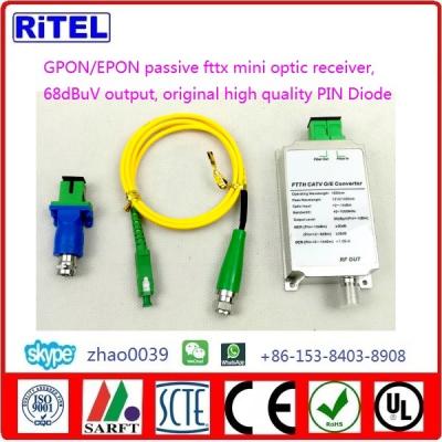 China 40~1050MHz GPON/EPON/GEPON fttx passive optic receiver OR100WF for triple-play, FTTH CATV O/E CONVERTER for sale