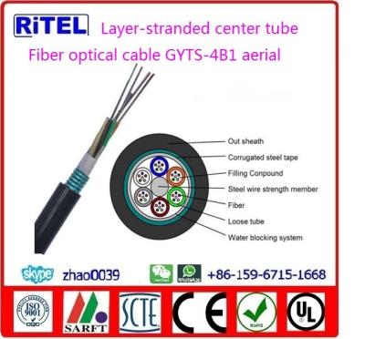 China Central loose tube layer-stranded fiber optic cable GYTA, GYTS, GYTY for outdoor duct and non-self supporting aerial for sale