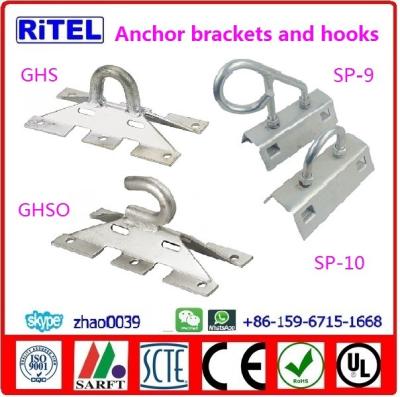 China high strength anchor brackets and hooks GHS, GHSO, SP-9, SP-10 for ADSS fiber optic cable for sale
