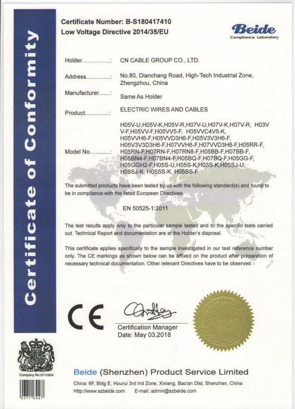 CE - CN Cable Group Co., Ltd.