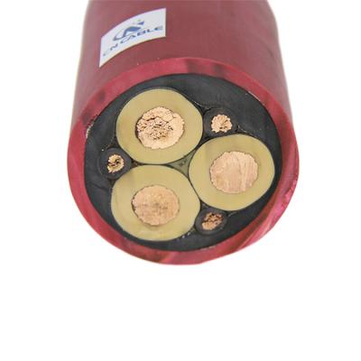 China Water Resistant Flexible Special Cables Copper Screened Cable Type 61B 640/1100V for sale