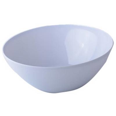 China Pure White Imitation Porcelain Tableware Melamine Cereal Bowls for sale