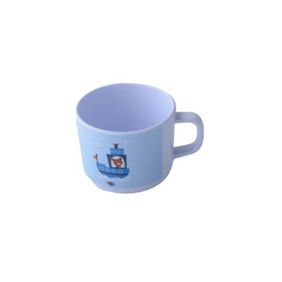 China Melamine Ware Price Blue Bear Sailboat Pattern Melamine Children'S Cup With Handle MC-001 for sale