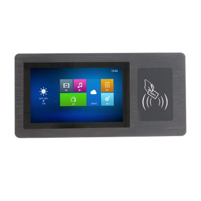 China Embedded Mount 16/9 Aspect Android Touch Panel PC 7 Inch Built In NFC Card Reader for sale