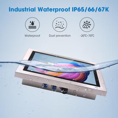 China Resolution Silver Touch Screen Monitor Waterproof LCD Display with VGA\\DVI\\USB en venta