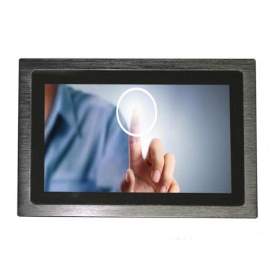 China OS capacitivo de aluminio del monitor Windows/de Linux de la pantalla táctil 12VDC en venta
