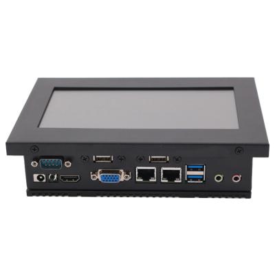 China X86 Linux Panel Pc , Fanless Panel Computer Heat Sink Passive Cooling for sale