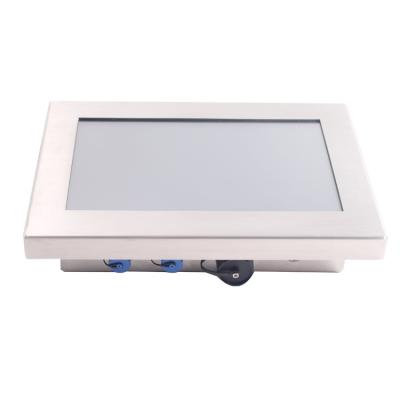 China 8in 1000nits 1.5mm Steel Waterproof Touch Monitor 4 Wire 1024*768 for sale