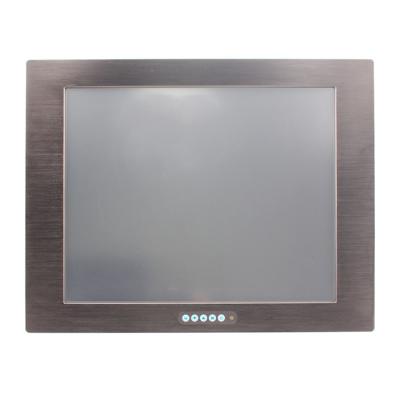 China 350NITs 17 Inch industrial lCD monitor 12 / 24V 15 Msec Response Time for sale