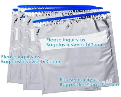 China Closure Reusable Waterproof EPE Slider Zipper Bags Foam Zipper Slider Bags Insulation Pack for sale