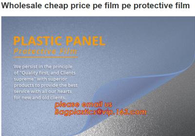 China Metalización de la película protectora para la madera de aluminio de los perfiles, película plástica superficial protectora del mejor pegamento transparente LLDPE en venta