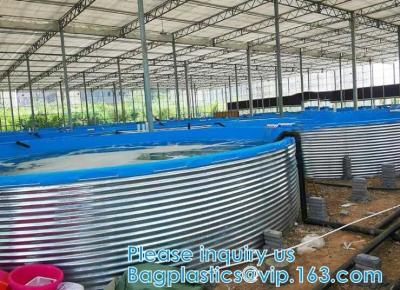 China El PVC de la piscina de la acuicultura cubrió los cangrejos REVESTIDOS Koi Culture Child Water Pool del estanque de peces del invernadero de la lona de la BANDERA del paño en venta