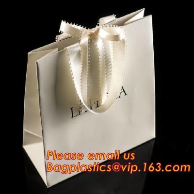 China luxury paper shopping bag for jewellry, twist handle luxury print fancy brown kraft art paper carrier bag wholesale for sale