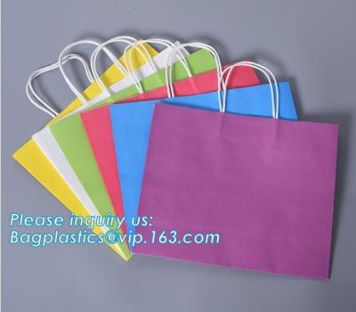 China Eco Retail Packaging Recyclable Kraft Paper Gift Bags Natural Tote  Retail, Party, Craft, Gifts, Wedding, Recycled, Bus for sale