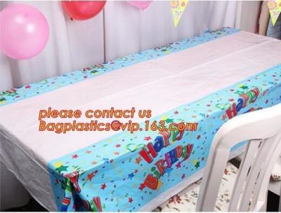 China Accesorios al aire libre disponibles plásticos de las fuentes de los niños de los muchachos de las muchachas de cumpleaños del mantel creativo de la fiesta, partido del feliz cumpleaños en venta