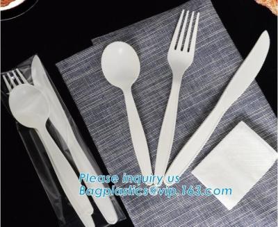 China Biodegradable disposable cutlery eco friendly plastic CPLA cutlery,Disposable Biodegradable Corn Starch Cutlery/Spoon for sale