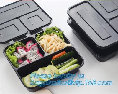 China Caja plástica disponible de la entrega de la comida que imprime el sushi Tray For Food Packaging, comida plástica negra disponible material del sistema de prevención de intrusiones basado en host en venta