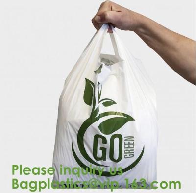 China Bolsos disponibles completamente abonablees biodegradables del PLA PBAT Poo del almidón de maíz del bolso abonable del almidón de maíz, sacos, empaquetando en venta