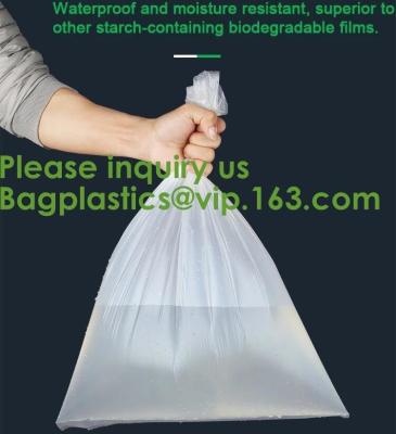 China Plástico biodegradable a base de almidón del bolso del maíz biodegradable abonable de las bolsas de plástico del bolso del almidón de maíz en venta