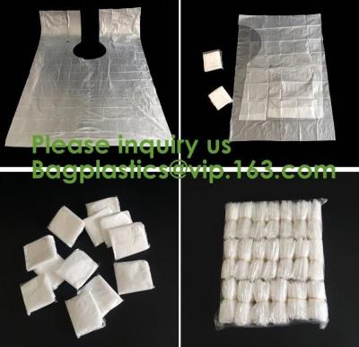 China compostable kitchen apron Biodegradable Gloves Sleeves PLA/PBAT/Corn Starch Compostable Bag singlet bags, vest carrier for sale
