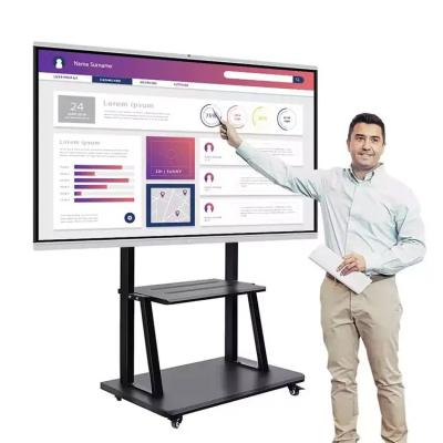 China Movable Touch Screen Interactive Board , Anti Glare Digital Board For Teaching 75 Inch for sale