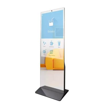 China 2K HD Display Smart Fitness Mirror Floor Stand 500 Nits Brightness for sale