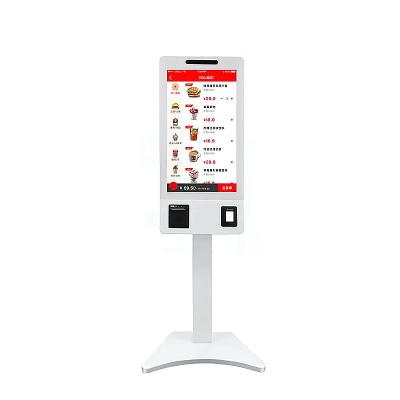 Chine Machine de commande de kiosque de nourriture de support de plancher 15,6 pouces pour le restaurant à vendre