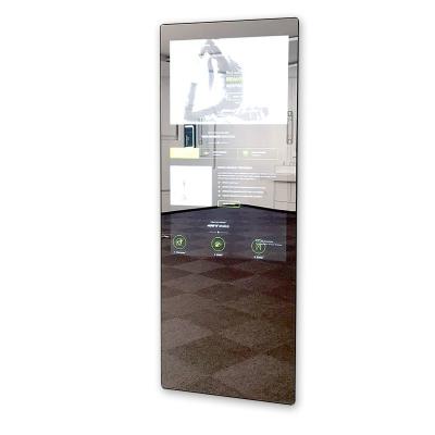 China Custom Logo Fitness Exercise Interactive Mirror With Wifi Android Touch Screen for sale