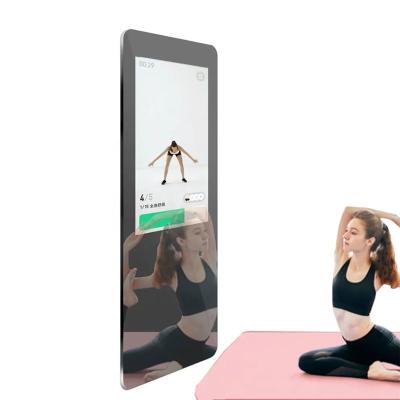 Chine Plancher tenant le miroir intelligent de forme physique, miroir interactif de séance d'entraînement pour l'OS d'Android à vendre
