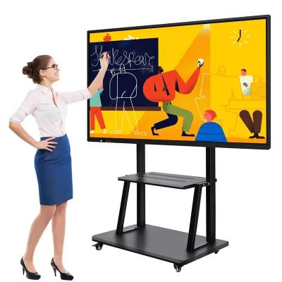 China Modificado para requisitos particulares 75 pulgadas Whiteboard interactivo, tablero de enseñanza de la pantalla táctil del soporte de la pared en venta