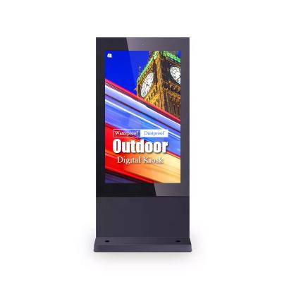 China Ip 65 Outdoor Lcd Kiosk Waterproof Floor Standing 3 3ar Laminated Safety Glass for sale