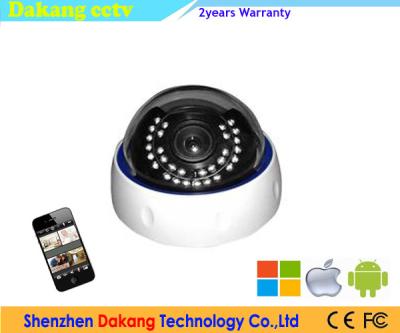 China IR Plastic Dome Camera POE / Network Web Camera Audio Vari Focal Lens for sale