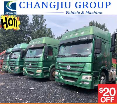 China Competitive Price Used HOWO Tractor Truck 6X4 10tyres HOWO Used Tractor Truck Head with Excellent Condition for Africa Market for sale