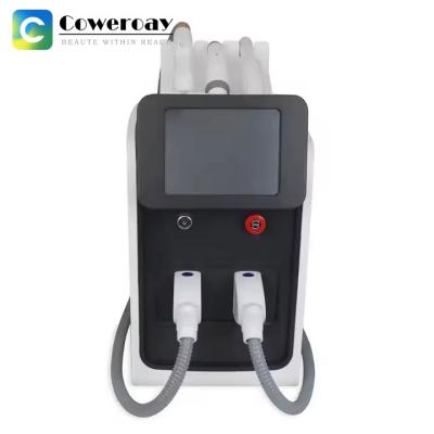 China 3 In 1 E-Light IPL OPT RF ND YAG Laser Tattoo Removal Machine Painless Hair Removal Machine for sale