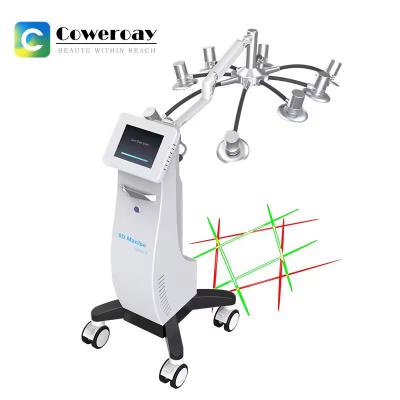 China Lipo Laser Body Slimming Machine 8D Fat Melting Red Green Dual Laser Machine for sale