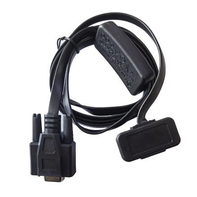 China Car Diagnostic OBD2 Extension Cable Male To 9 Pin Female Adapter Black Color for sale