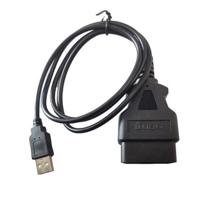 China OEM 16 Pin OBDII To USB Cable Female To Male 2A For Automotive for sale