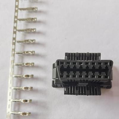 China Practical J1962 Female Connector , 16 Pin Vehicle Diagnostic Connector for sale