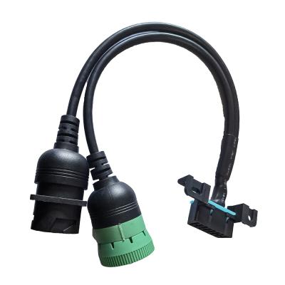 China Black OBD J1939 Extension Cable Compatible For Car Diagnostic for sale
