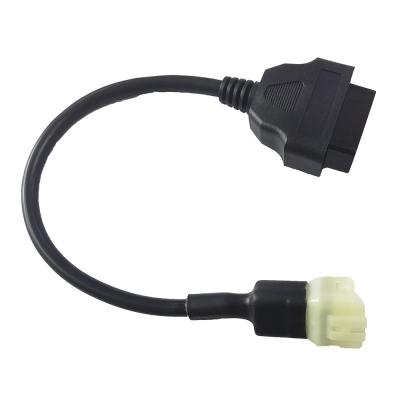 China Black Diagnostic Motorcycle Control Cables 3 Pin Connector To 16 Pin Female for sale