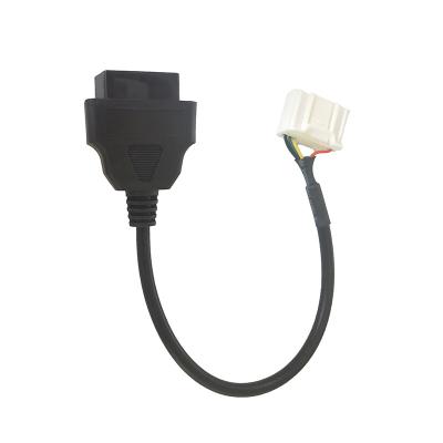 China Female 20 Pin OBD2 Adapter Cable Practical Black Color For Automotive for sale