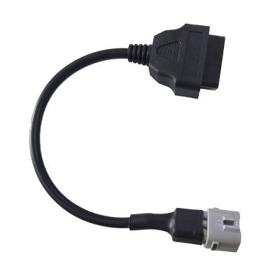 China Stable OBDII Diagnostic Cable , Length 30cm Motorcycle Electrical Cable for sale