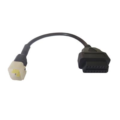 China Professional Manufacturer 6P Connector To OBD2 16P Female Diagnostic Cable For Delphi for sale