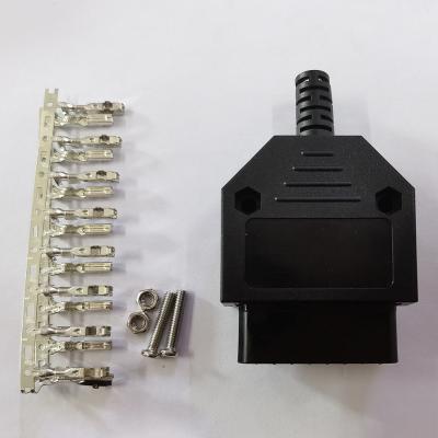 China ABS PVC OBD2 Female Connector Replacement Multipurpose With Lock for sale