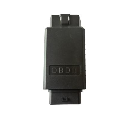 China OBD2 Enclosure Bend Pin Gold Plated Male Bend Pin Nickel Plated Female OBD2 Connector Black Color Housing for sale